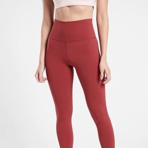 Athleta, Elation Tea Dye 7/8 Tight, Red, Size SP